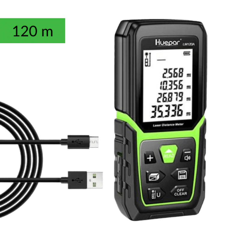 Huepar LM120A - Αποστασιόμετρο υψηλής ακρίβειας